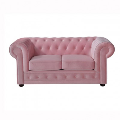 Chesterfield Bank Bank Bekleding Stof Leer Bank Bekleding Set 4-zits
