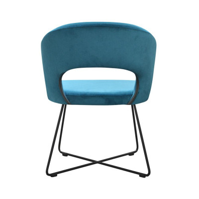 Ontwerpstoel zitting praktijk eetkamerstoelen textiel stof bekleding wachtkamer advocatenkantoor.