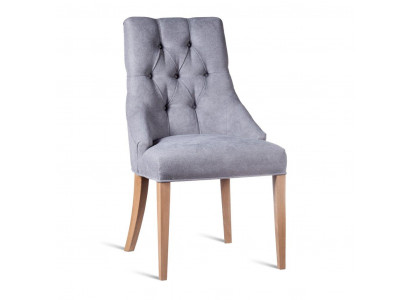 Chesterfield armstoel design stoel stof stoelen bekleding luxe fauteuil eetkamer.