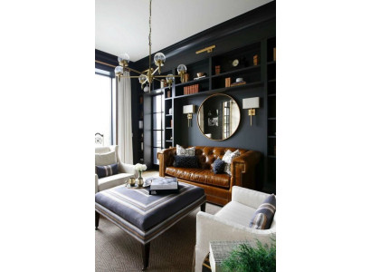 Braun Chesterfield 3-zits Klassieke Luxe Sofa Leren Bank Stijl Drietzits.
