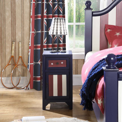 Amerikaans design 1x nachtkastje bijzet consoletafels meubelen hout nieuw echt tafel