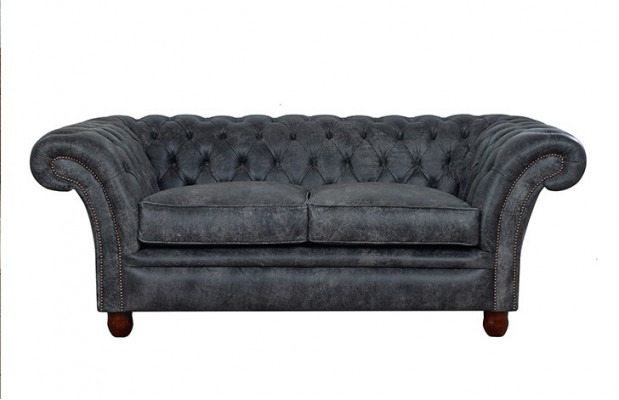 Chesterfield Sofa Bank Bekleding Stof Leer Banken Bekledingsset 2 Zits