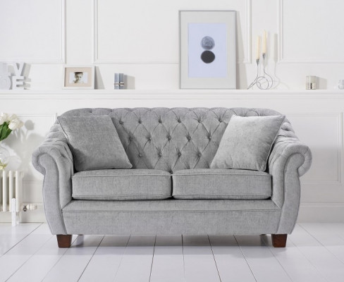 Chesterfield Bank Sofa Bekleding Stof Lederen Banken Bekleding Set 2-Zits