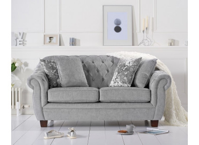 Chesterfield Bank Sofa Bekleding Stof Lederen Banken Bekleding Set 2-Zits