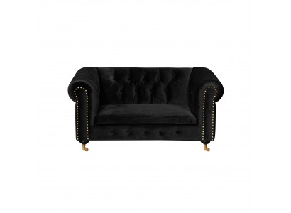 Chesterfield 2-zits Klassieke Luxe Barok Rococo Sofa Textiele Lederen Bank