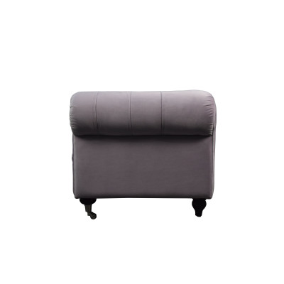 Chesterfield 2-zits Klassieke Luxe Barok en Rococo Sofa in Textiel en Leren Bank
