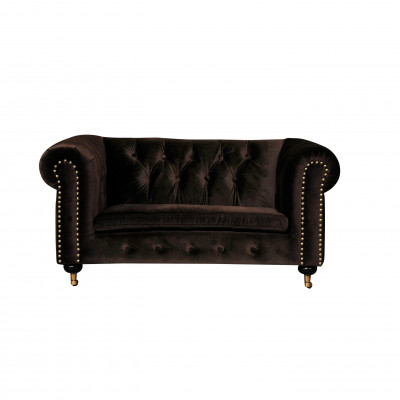 Chesterfield 2-zits Klassieke Luxe Barok Rococo Sofa Textiel Leren Bank