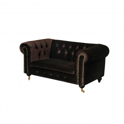 Chesterfield 2-zits Klassieke Luxe Barok Rococo Sofa Textiel Leren Bank