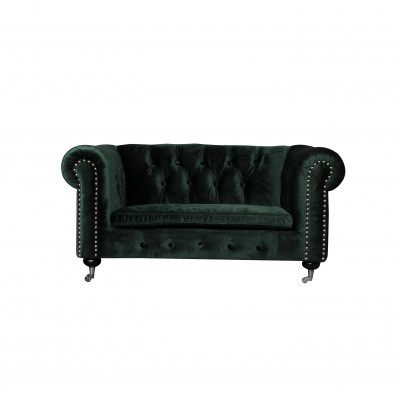 Chesterfield 2-zits klassieke luxe barok rococo bank textiel leren sofa nieuw