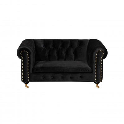 Chesterfield 2-zits klassieke luxe barok rococo sofa textielen leren bank