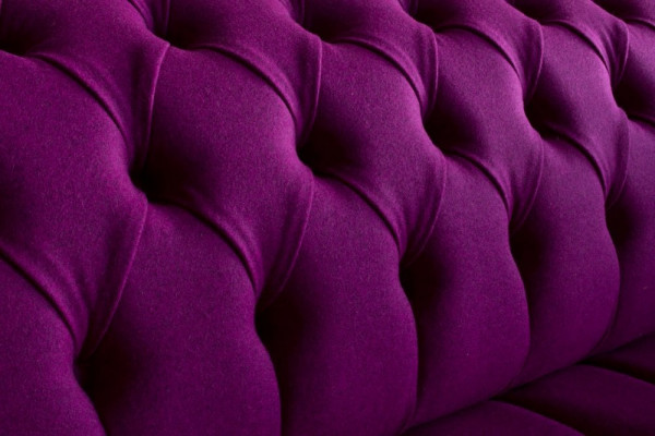 Chesterfield 3-Zits Klassieke Luxe Paars Roze Sofa Bank Textiel Bank