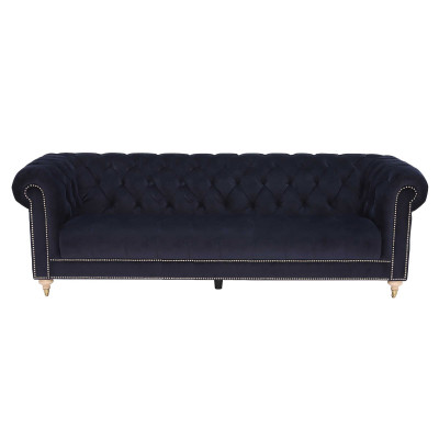 Chesterfield 4-zits Klassieke Luxe Barok Rokoko Sofa Textiel Leder Bank