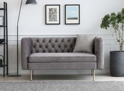 Engelse stijl meubels Chesterfield tweezitsbank roze turkoois geel blauw sofa