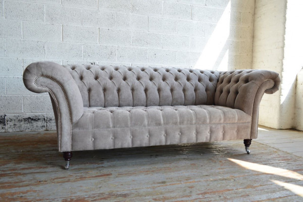 Chesterfield 3-zitsbank Bekleding Banken Zitkamer Sofa Driezitter Nieuw