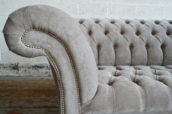 Chesterfield 3-zitsbank Bekleding Banken Zitkamer Sofa Driezitter Nieuw