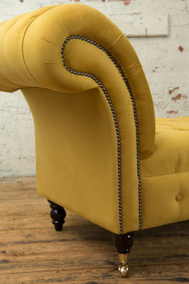 Chesterfield Sofa 1,5 ZITTER Bekleding Designer Banken Sofa's Set Bank Zitting