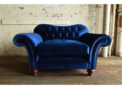 Stoel Design Bank Sofa Zitter Fluweel Lounge Club Kussen Luxe Oor Zit Ontspan