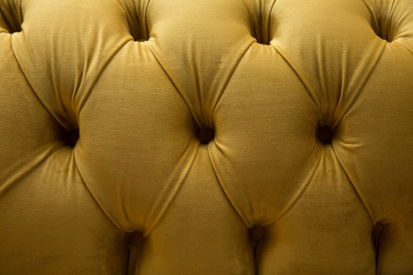 Chesterfield Sofa 2 zit plaatsen gestoffeerde banken bank driezitter geel sofa's fluweel nieuw