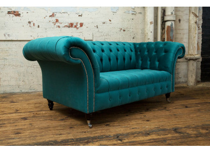 Chesterfield fluwelen bank sofa bekleding 2-zits bekleding kunst banken nieuw