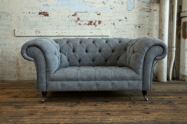 Luxe 2-zitsbank Bekledingsbank Lederen Stoffen Banken Chesterfield Meubelset Nieuw
