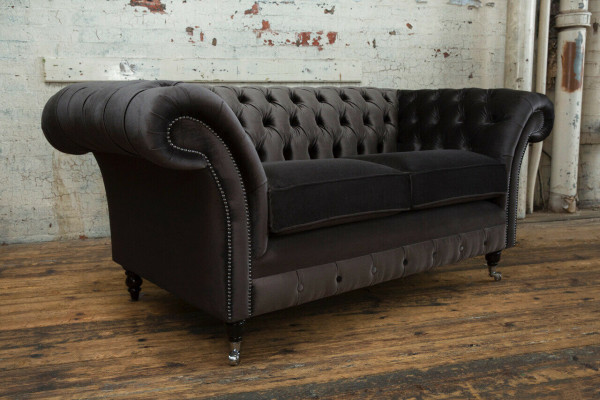 Chesterfield Sofa 2-Zits Bekleding Design Banken Sofa Set NIEUW Tweezits