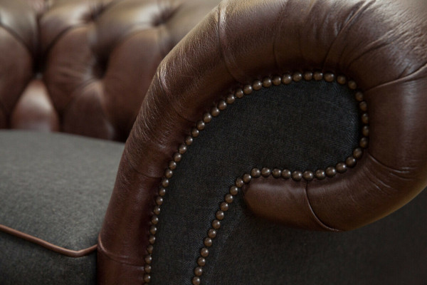 Chesterfield Sofa Bank Bekleding Set 1,5 Zitplaats Sofa's Klassiek Eenzitter