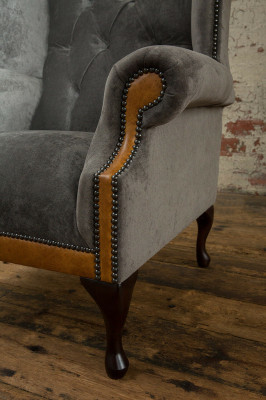 Chesterfield fluwelen fauteuil sofa stoffering sofa's design luxe bank relax televisie nieuw