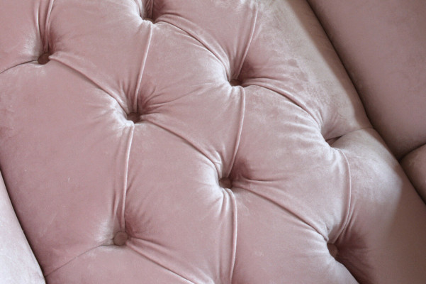Chesterfield oorfauteuil eenzitter sofa bank relax bekleding fluweel leer stof nieuw