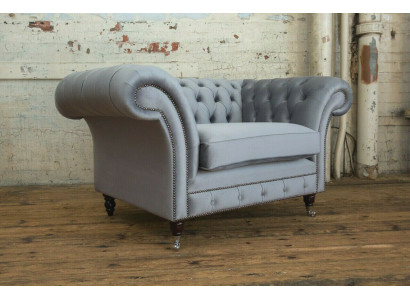 Chesterfield Sofa Bank Bekleding Set 1,5 Zitbank Klassiek Eenzitter