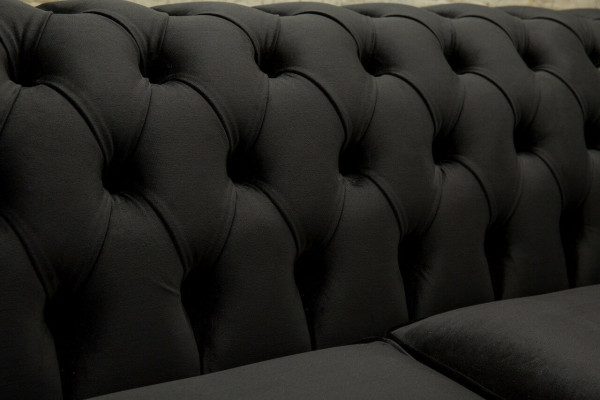Chesterfield Design Stof Bank Fauteuil 1,5-zitter Bekleding Sofas Lounge Nieuw Club