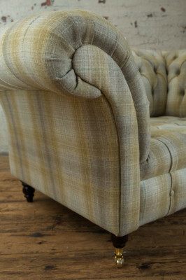 Chesterfield Sofa Bankstel Bekleding Set 1,5-Zits Banken Klassiek Eenzitter