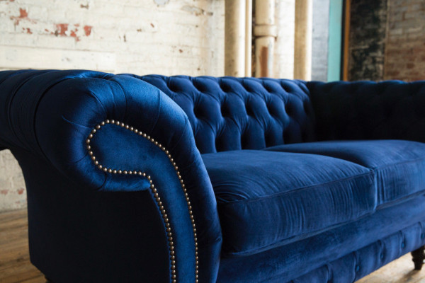 Chesterfield Sofa 2-zits Bekleding Designer Banken Sofas Garnituur Tweezitter
