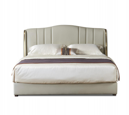 Gestoffeerd bed, tweepersoonsbed, designer bed, echtelijk bed, slaapkamer, leren bed, nieuwe bedden.