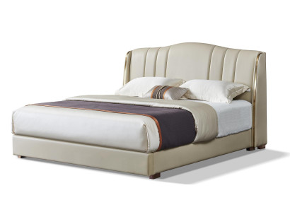 Gestoffeerd bed, tweepersoonsbed, designer bed, echtelijk bed, slaapkamer, leren bed, nieuwe bedden.