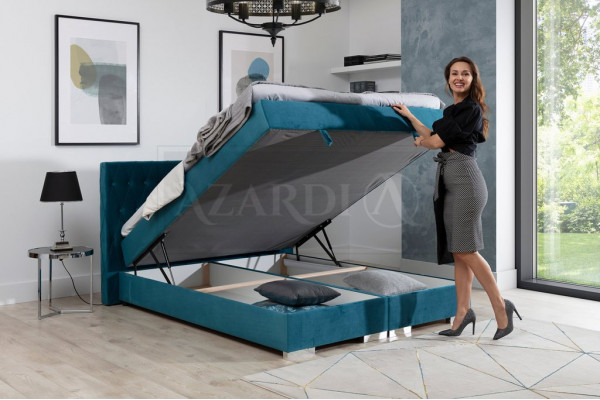 Boxspringbed incl. matras bed dubbel bedden hotel bekleding slaapkamer nieuw