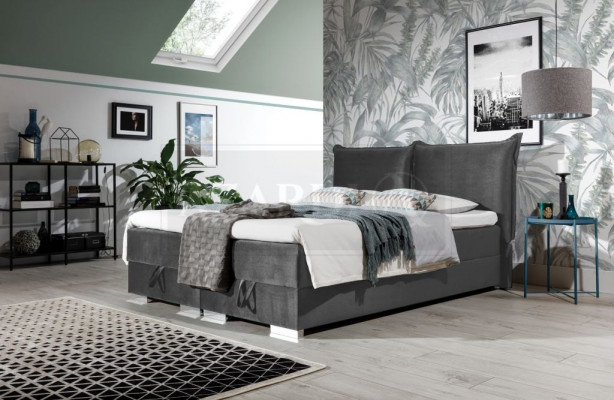 Boxspringbedden Bed Bekleding Kunstleer Designer Hotel Dubbel Luxe Design Nieuw