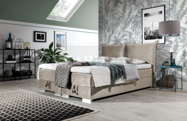 Boxspringbedden Bed Bekleding Kunstleer Designer Hotel Dubbel Luxe Design Nieuw