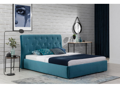 Bett Polster Design Luxe Dubbel Hotelbedden 180x200cm Slaapkamer Fluweel Nieuw