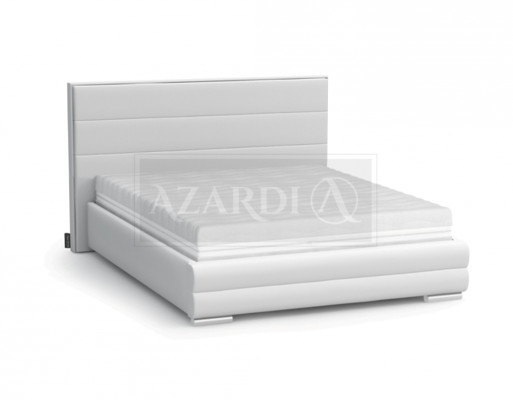 Klassiek grijs designer bed slaapkamer textiel leer bekleding 180x200cm nieuw