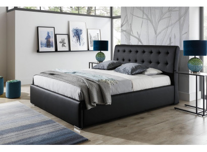 Luxe slaapkamer bed stoffering design luxe tweepersoons hotelbedden Chesterfield