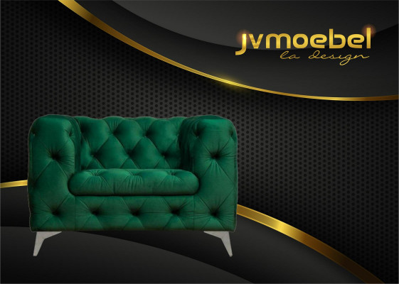 Chesterfield fauteuil Luxe eenzitter Chesterfield gestoffeerde bank Lounge Club fluweel