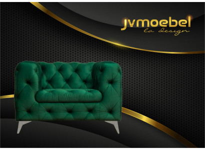 Chesterfield fauteuil Luxe eenzitter Chesterfield gestoffeerde bank Lounge Club fluweel