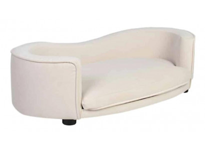 Groot hondenbed Wit Hondenbekleding Textiel Hondensofa Meubelstof Banken Nieuw