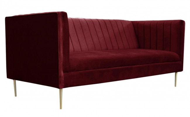 Bordeaux rot Luxe Bank Bekleding sofa bordeaux tweezitsbanken banken woonkamer