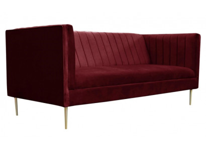 Bordeaux rot Luxe Bank Bekleding sofa bordeaux tweezitsbanken banken woonkamer