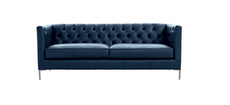 Inrichting woonkamer sofa design banken zwart Italiaanse stijl meubels stof