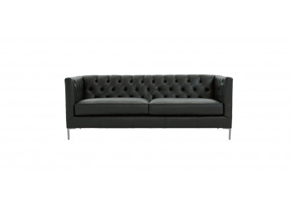 Inrichting woonkamer sofa design banken zwart Italiaanse stijl meubels stof