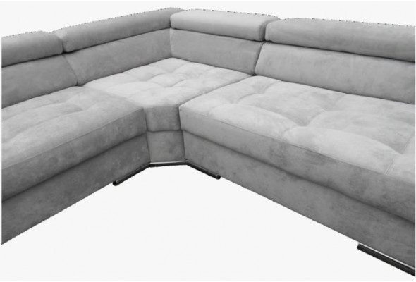 Hoekbank Grijs Grote Textiel Stoffen Banken Creatieve Meubels Nieuw Modern Ontwerp Banken
