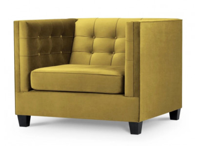 Fauteuil Chesterfield textiel stof beige. Nieuwe creatieve meubels voor de woonkamer.