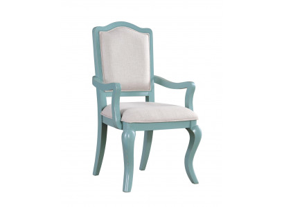 Stoel Blauw Design Woonkamer Eetkamer Houten Stoelen Bekleed met Armleuning Nieuw